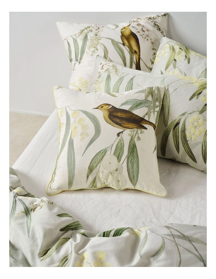 Linen House Eppalock Cushion 48x48cm in Seafoam image 2