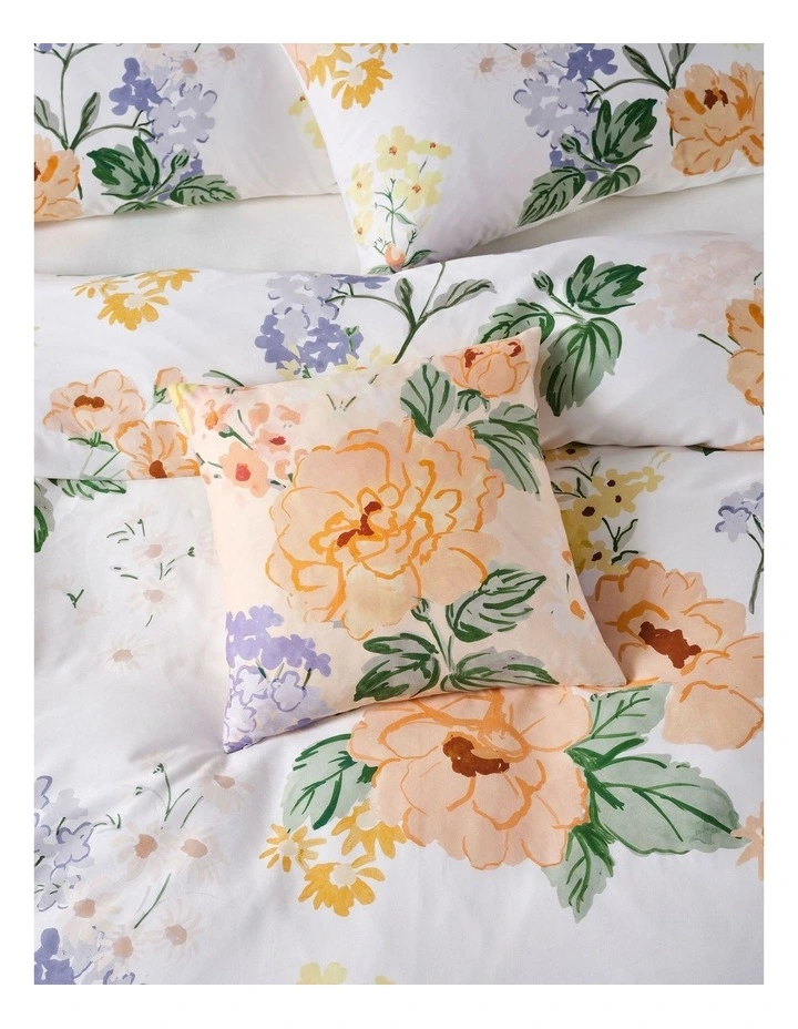 Linen House Lyra Cushion 48x48cm in Peach image 2