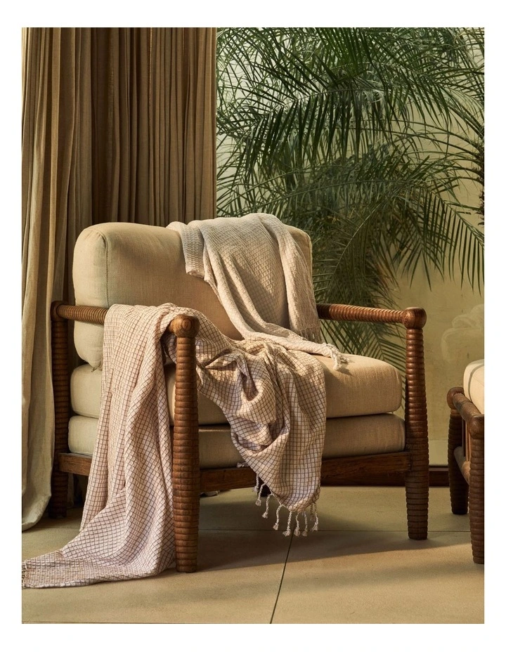 Lorne Throw in Oatmeal image 4