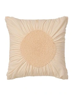 Claudia Cotton Cushion 48x48cm in Peach