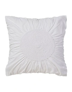 Claudia Cotton Cushion 48x48cm in White
