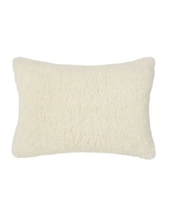Shetland Faux Fur Cushion 40x60cm in Cream