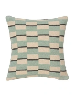 Longley Cotton Cushion 48x48cm in Jade