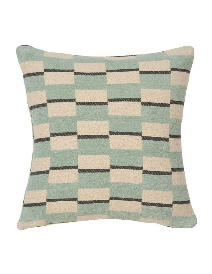Longley Cotton Cushion 48x48cm in Jade image 1