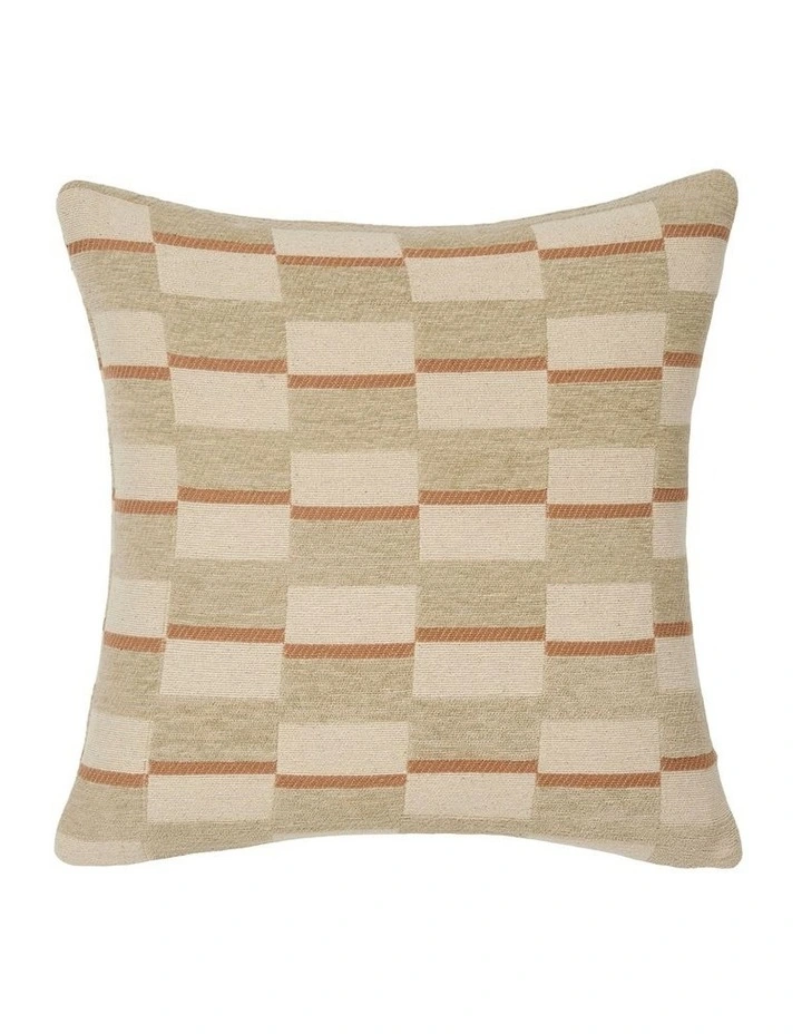 Longley Cotton Cushion 48x48cm in Taupe image 1
