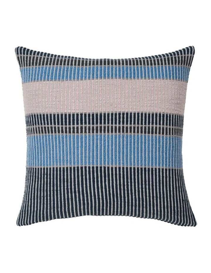 Leighton Cotton Cushion in Navy image 1