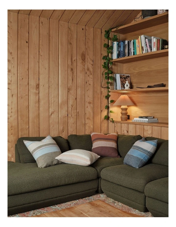 Leighton Cotton Cushion 48x48cm in Orchid image 2