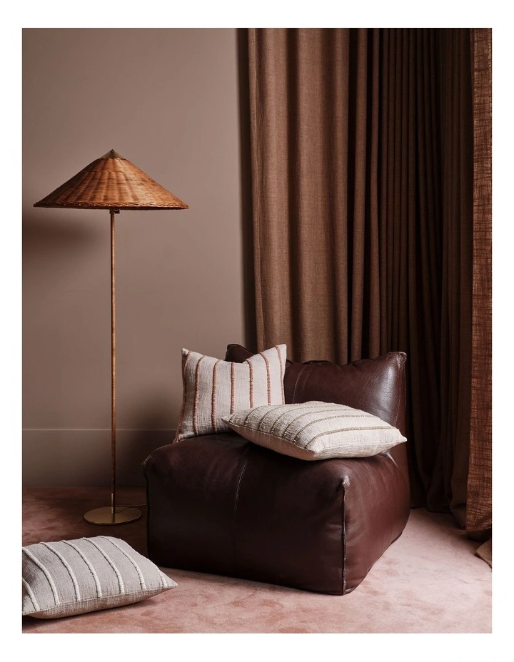 Elton Cotton Cushion 48x48cm in Ginger image 3