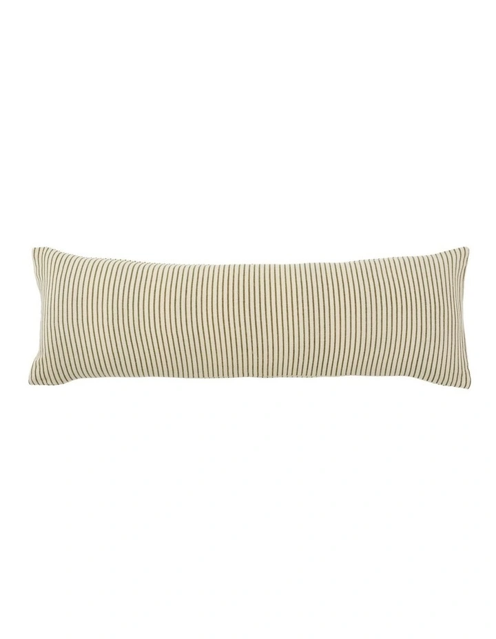 Hampshire Cotton Linen Cushion 30x90cm in Olive image 1