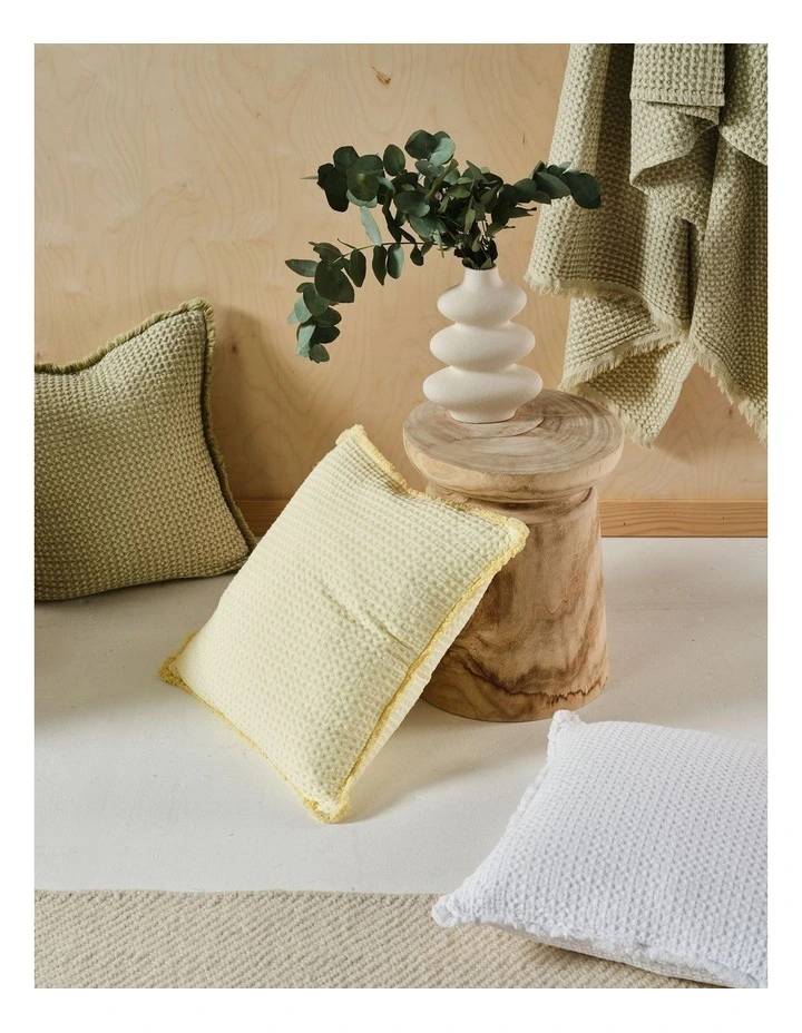 Saltwater Cushion 45x45cm in Butter image 2