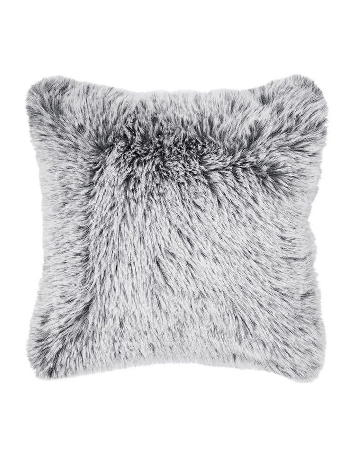 Tipped Cushion 48x48cm in Charcoal image 1