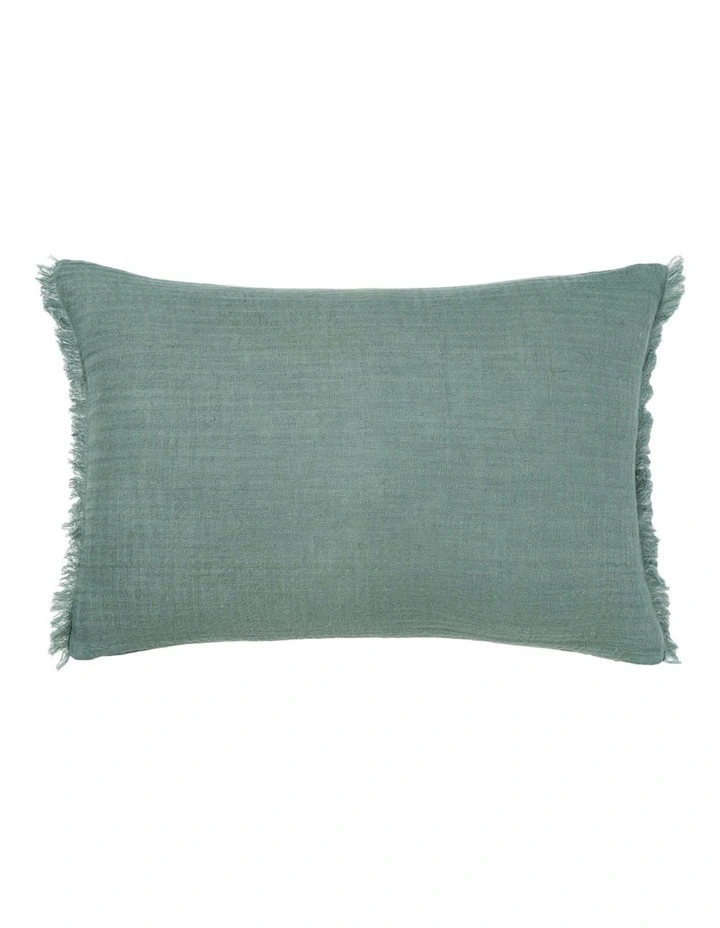 Maya Cotton Linen Cushion 40x60cm In Atlantic image 1