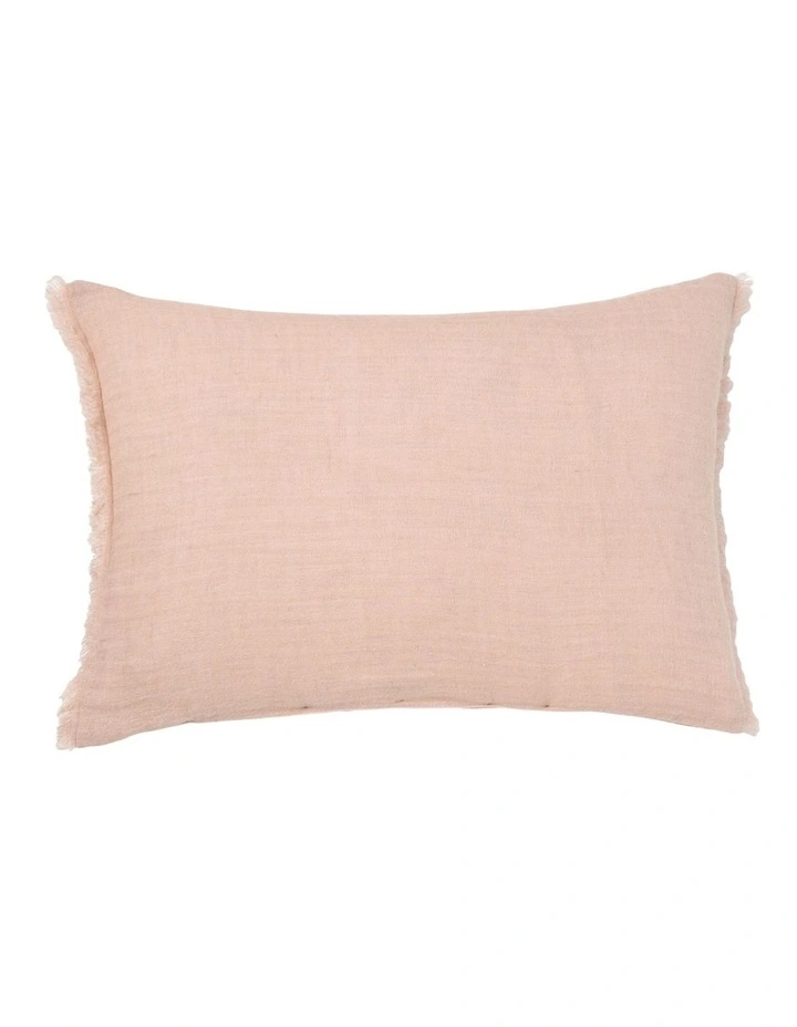 Maya Cotton Linen Cushion 40x60cm In Ballet Pink image 1