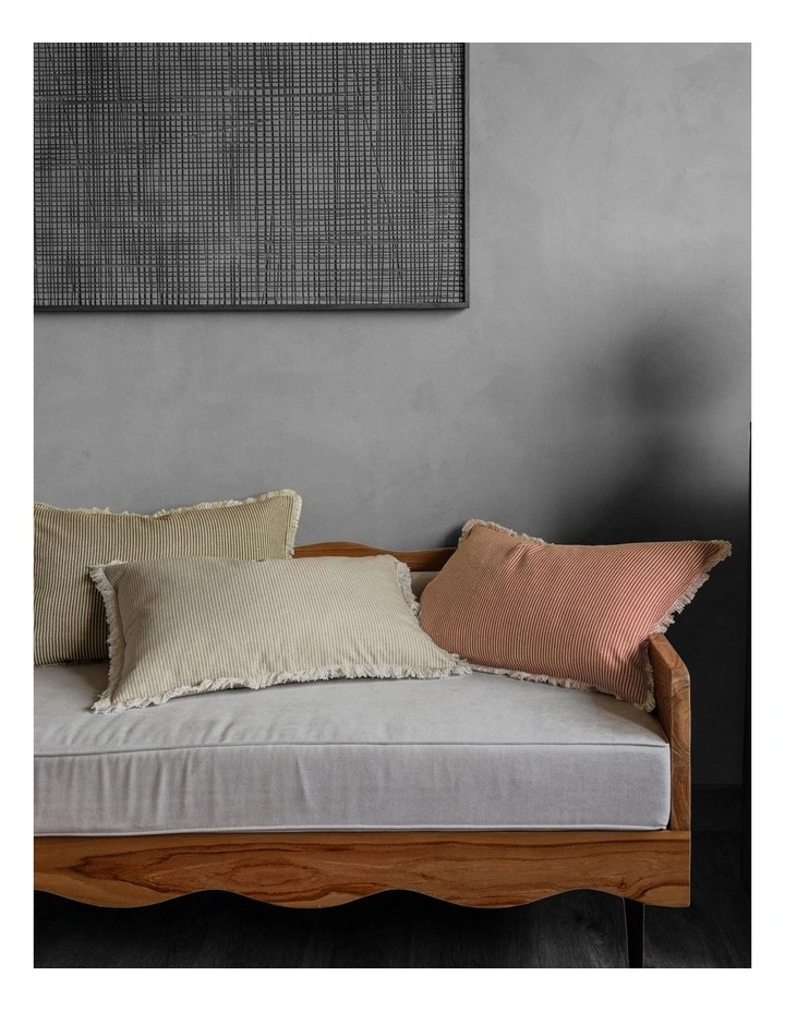 Lonsdale Cotton Cushion 40x60cm In Natural image 3