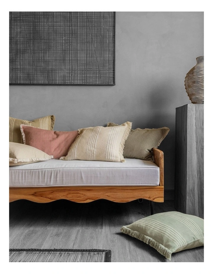Sloan Cotton Cushion 48x48cm In Natural image 3