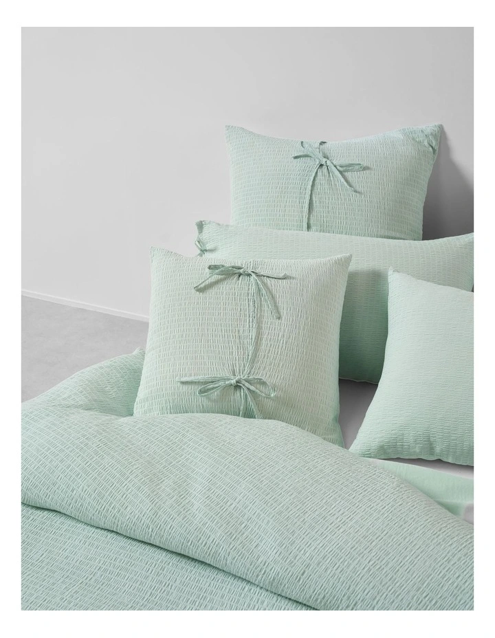 Manon Cotton Cushion 48x48cm In Clearwater image 4