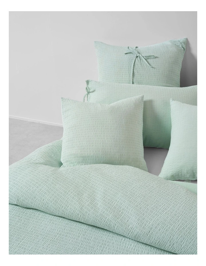 Manon Cotton Cushion 48x48cm In Clearwater image 5