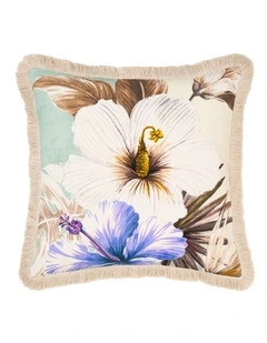 Gabriella Cotton Cushion 48x48cm In Seafoam