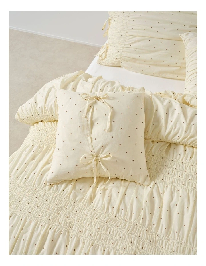 Nina Spot Cushion 48x48cm In Vanilla image 4