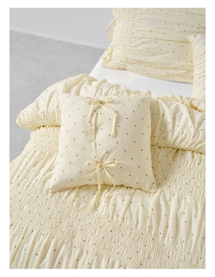 Nina Spot Cushion 48x48cm In Vanilla image 4
