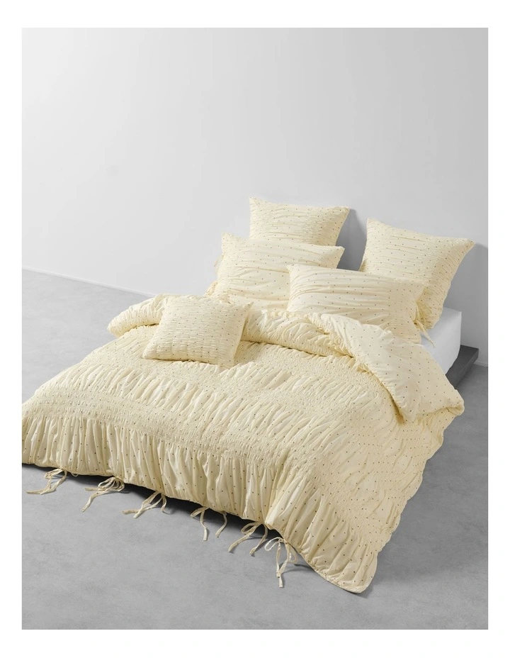 Nina Spot Cushion 48x48cm In Vanilla image 5