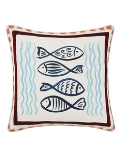 Oceana Cotton Cushion 48x48cm Fish
