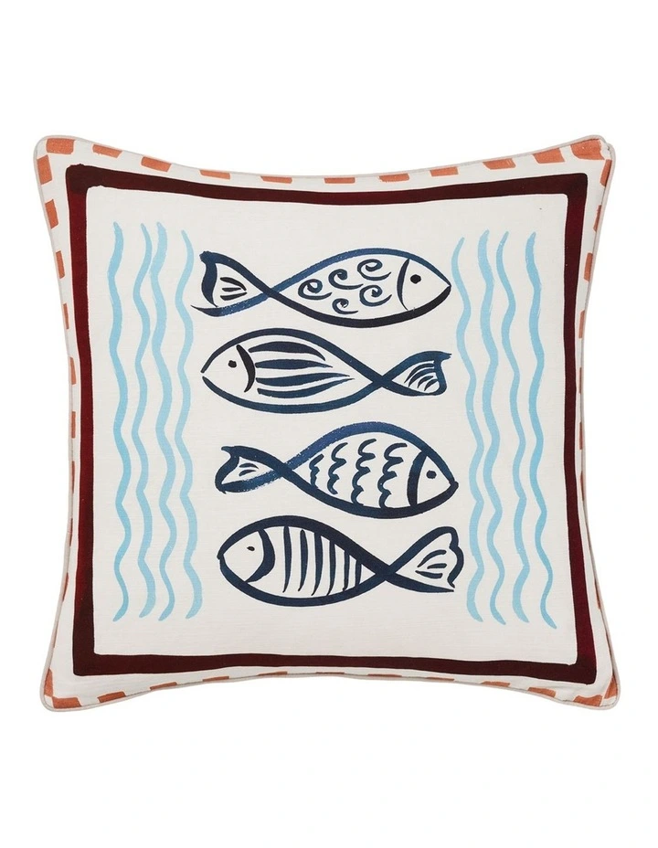 Oceana Cotton Cushion 48x48cm Fish image 1