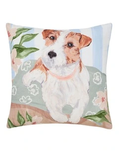 Kennel Club Cotton Cushion 48x48cm Jack Russell