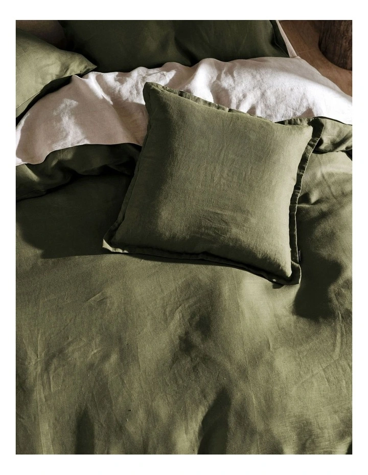 Nimes Cushion 48x48cm in Moss image 2