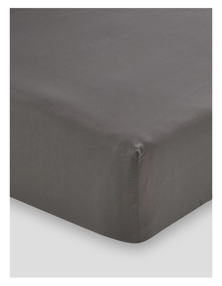 Remo Fitted Sheet in Charcoal image 1