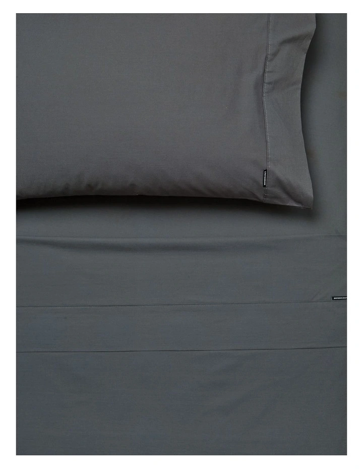 Remo Fitted Sheet in Charcoal image 2