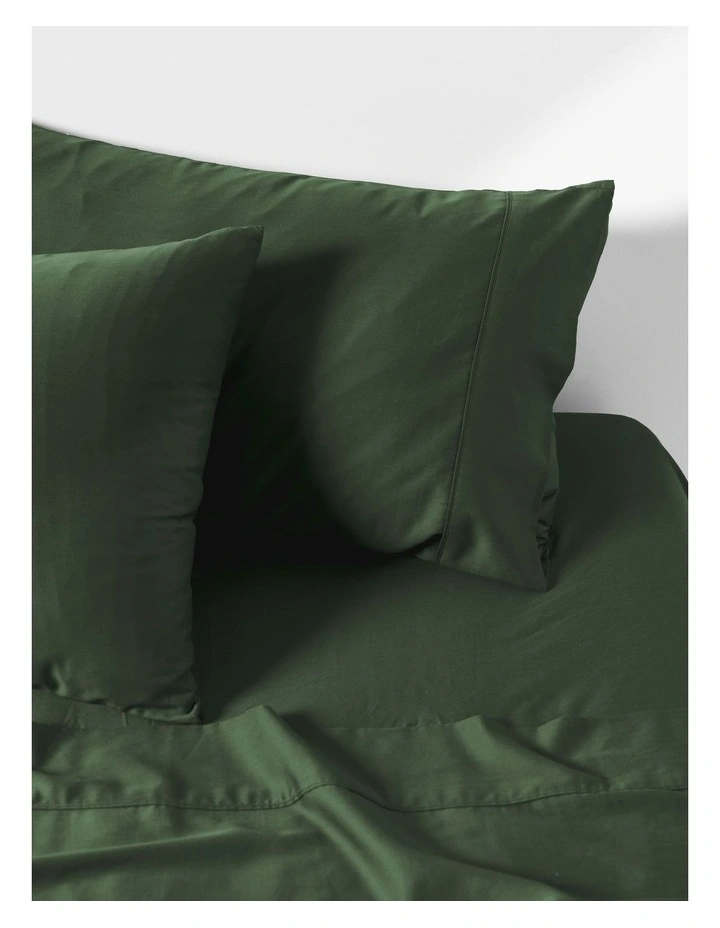 Nara 400TC Bamboo Cotton Sheet Set in Forest image 3
