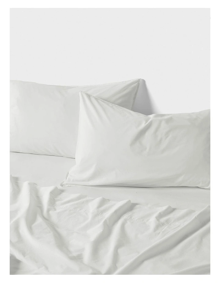 Terra Organic Sheet Set in Snow image 2