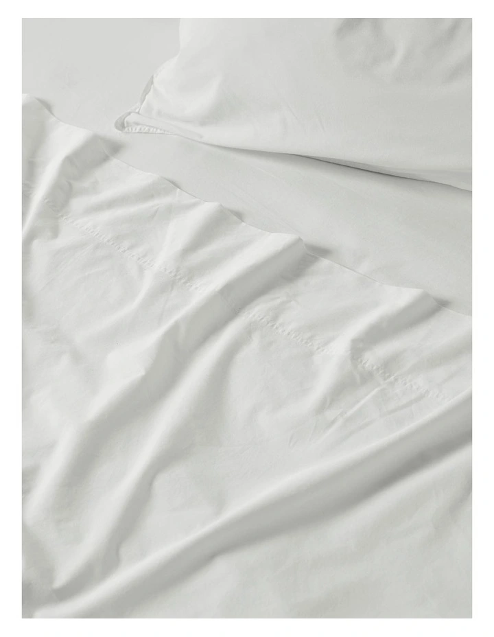 Terra Organic Sheet Set in Snow image 3