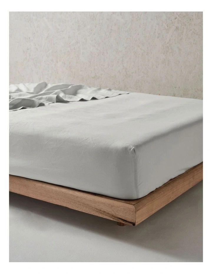 Nimes Fitted Sheet in Pale Grey image 1