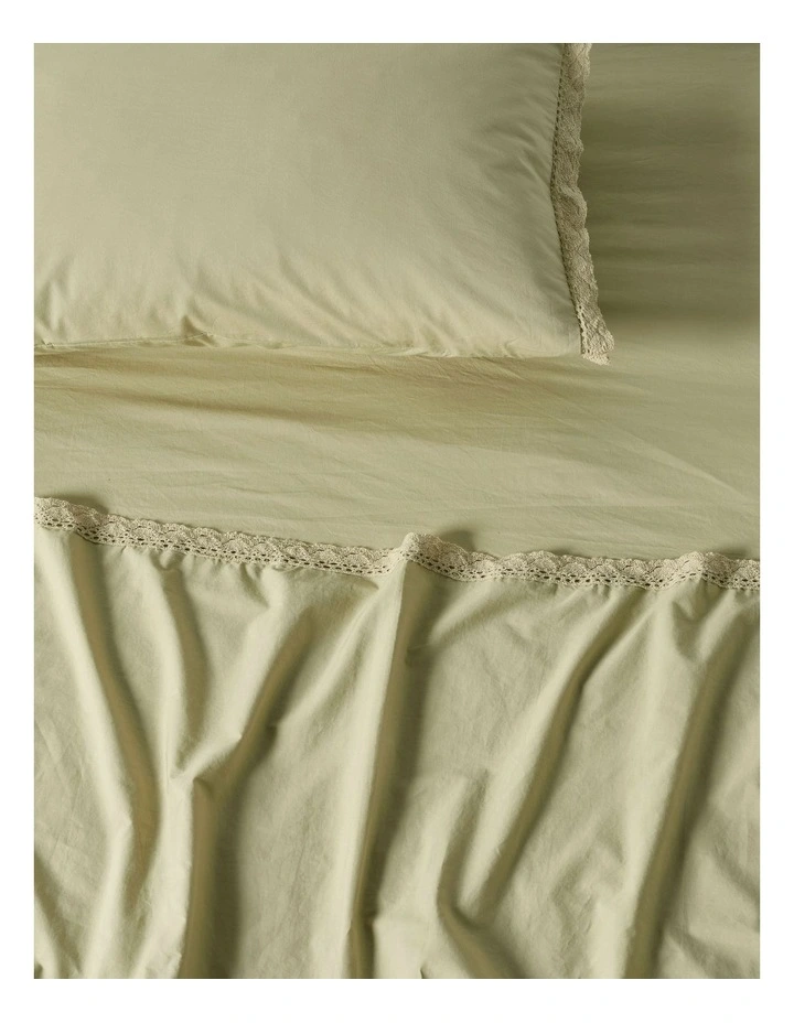 Marion Sheet Set in Pistachio image 2