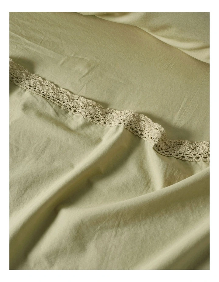 Marion Sheet Set in Pistachio image 3