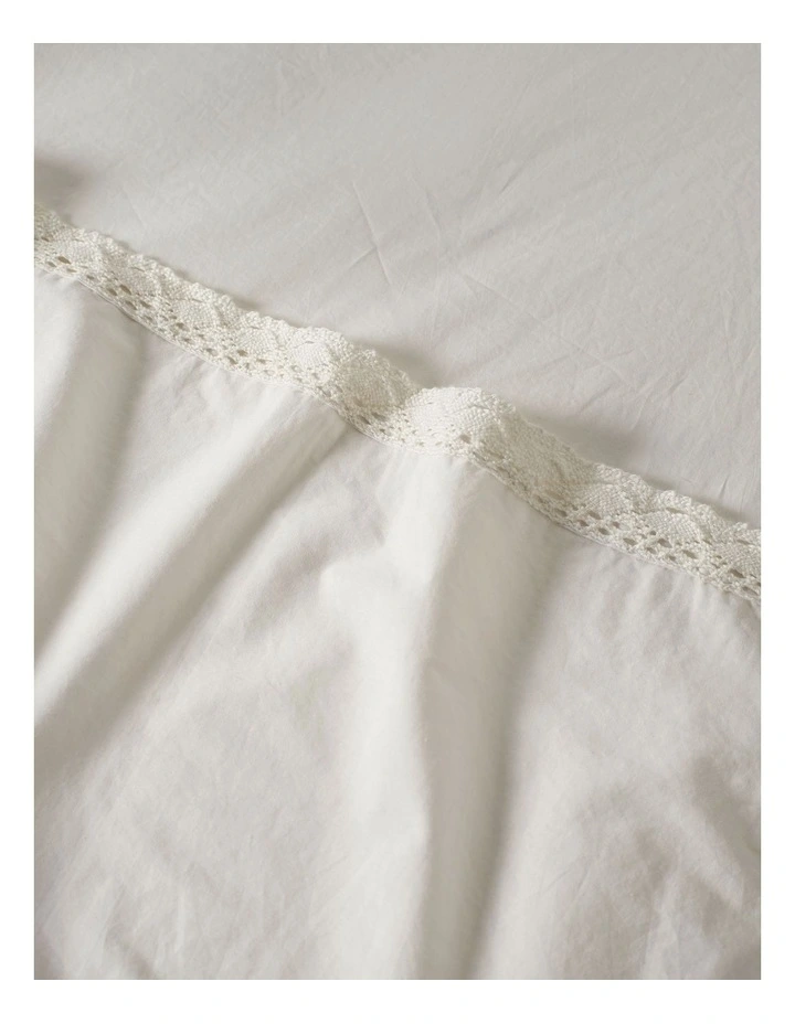 Marion Sheet Set in White image 3