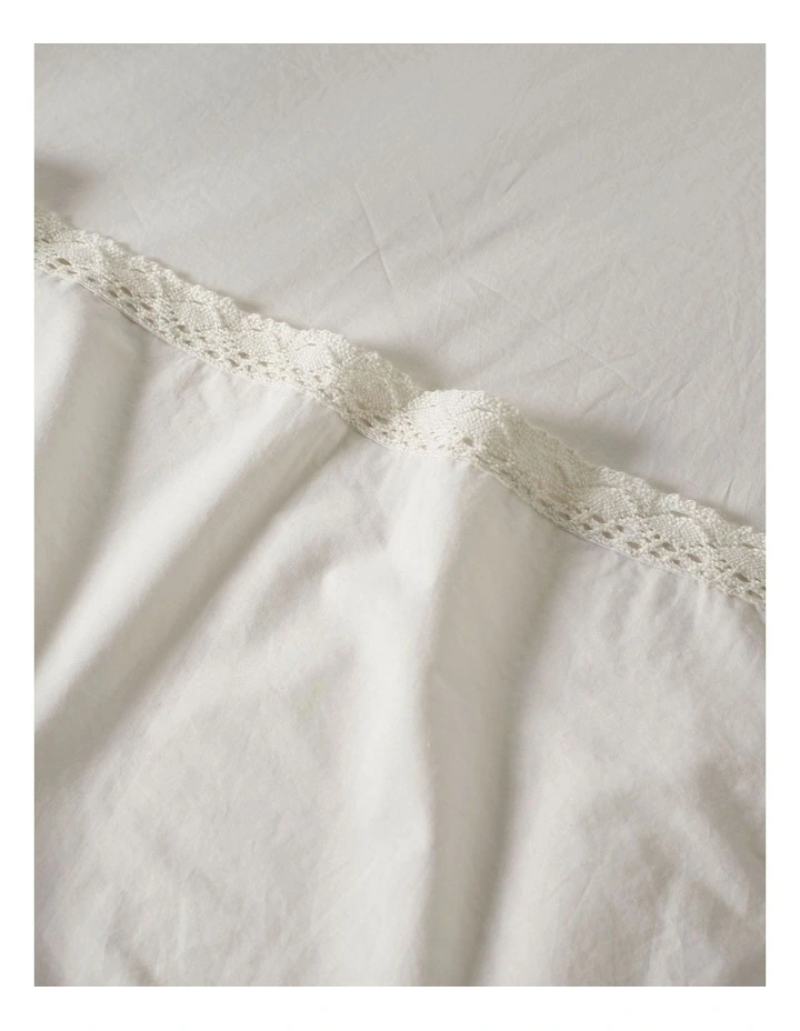 Marion Sheet Set in White image 3