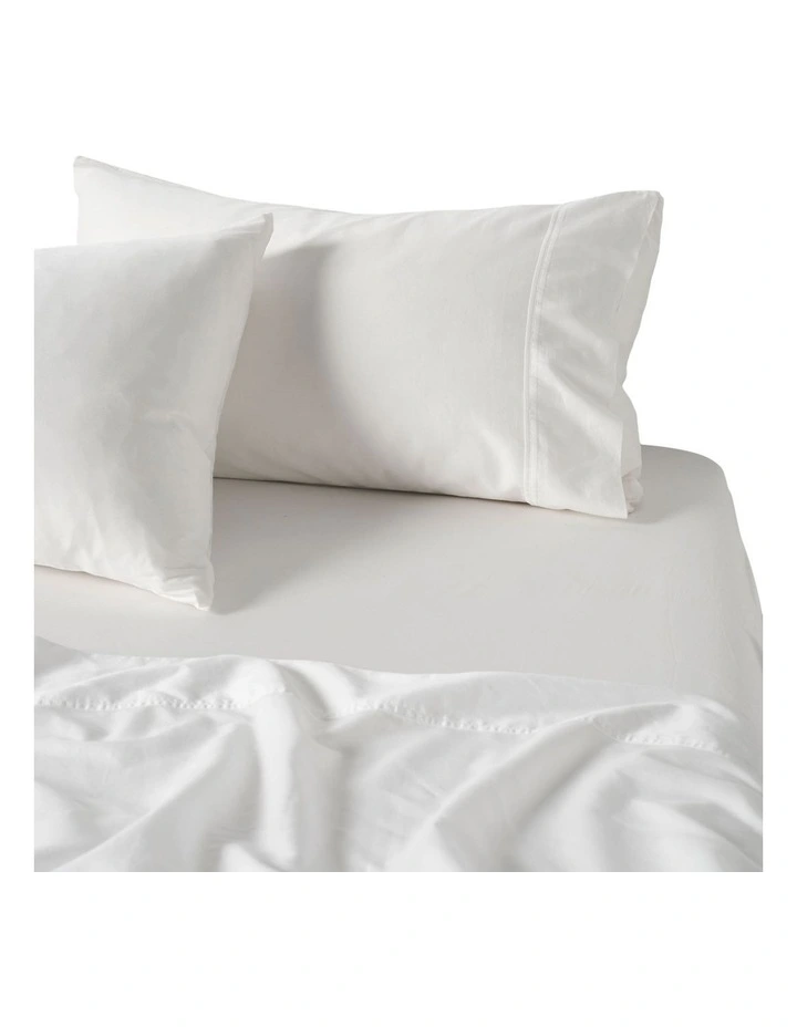 Surf Wash Sheet Set In White image 2