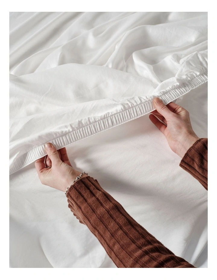 Surf Wash Sheet Set In White image 4