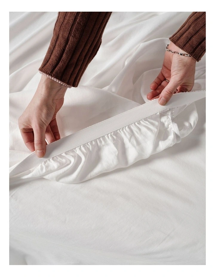 Surf Wash Sheet Set In White image 5