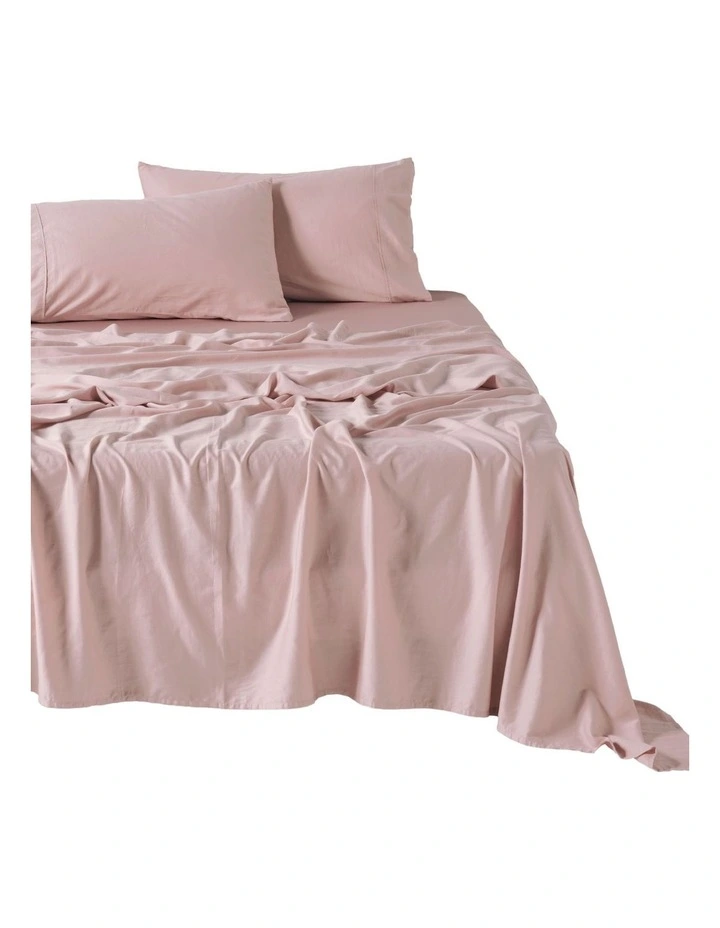 Surf Wash Sheet Set In Dusty Rose image 1