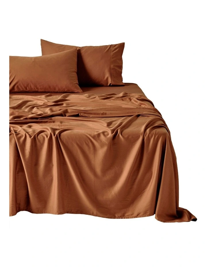 Surf Wash Sheet Set In Rust image 1