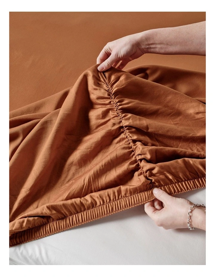 Surf Wash Sheet Set In Rust image 3