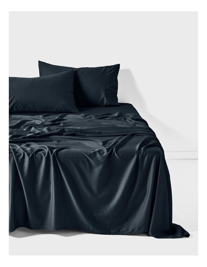 Surf Wash 400TC Cotton Sateen Sheet Set in Midnight image 1