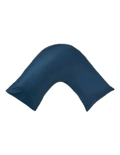Augusta 500TC Cotton Sateen U Shaped Pillowcase in Navy