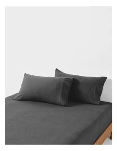 Ryland Cotton Jersey Combo Sheet Set in Charcoal