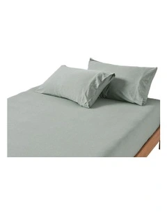 Linen House Ryland Combo Sheet Set in Eucalyptus
