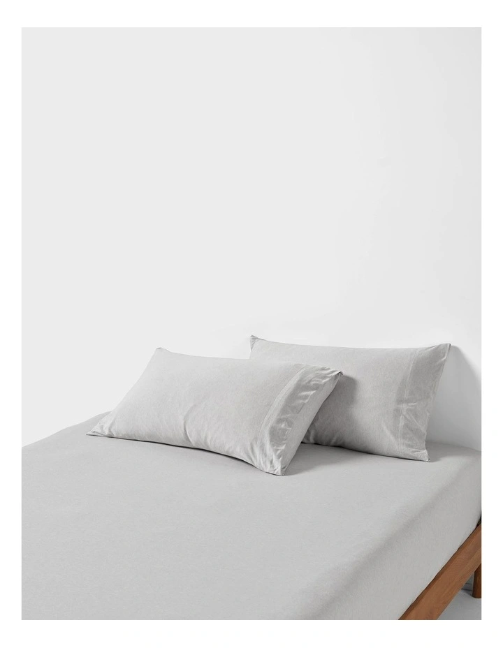 Ryland Cotton Jersey Combo Sheet Set in Grey image 1